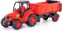Suur plastist traktor haagisega lastele alates 1. eluaastast