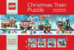 Christmas puzzle train LEGO 4×100 pieces