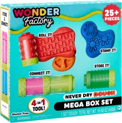 Vormimismass Wonder Factory Never Dry Dough Mega Box Komplekt