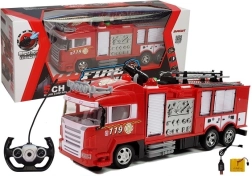 Radio R/C Remote-Controlled Fire Truck Red