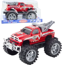 Pääste maastikuauto puksiirikonksuga, tagavedu, punane 27 cm