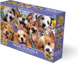 3D Puzzle Smiling Puppies 100 Pieces