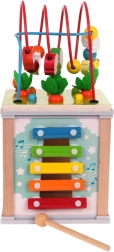 Wooden Multifunctional Cube for Children