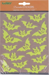 Pimedas helendavad kleebised Nahkhiired Halloween 25 × 14,4 cm