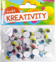 Liikuvad värvilised silmad 12 mm