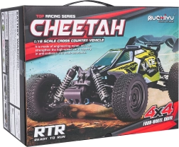 RC võidusõidu buggy CHEETAH 1:16 harjadeta mootoriga