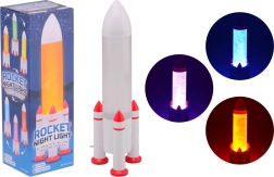 Raketikujuline LED-lamp, värvivahetusega