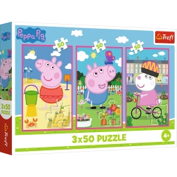 Puzzle 3x50 Peppa Pig – Sõpruse jõud