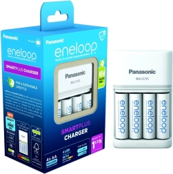 Eneloop laadija Smart and Quick BQCC55 + 4x AA akud