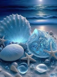 Diamond painting seafood 30 × 40 cm