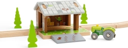 Bigjigs Rail puidust rongirööbastega laut
