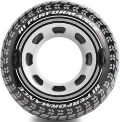 INTEX käepidemetega täispuhutav ujumisrõngas rehvimustriga