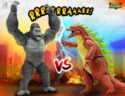 Primal Clash lahing Boss vs King Kaiju – 21 cm tegutsemisfiguuride komplekt