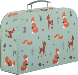 A Little Lovely Company laste pappkohvrite komplekt kahele metsloomade motiiviga – Kamarádi