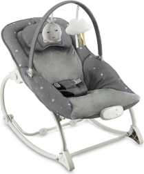 Vibrating Bouncer with Melodies MoMi LAPIS, dark grey