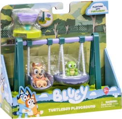 Bluey mängukomplekt kiikedega kilpkonna ja Bingo figuuriga