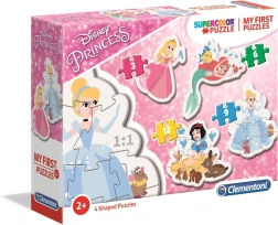 Minu esimesed pusled Disney printsessid 4in1 (3, 6, 9, 12 tükki) – Clementoni