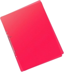 A5 PP Binder with 2 Rings Lines red
