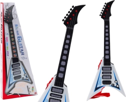 Kids' electric guitar with lights and melodies – white