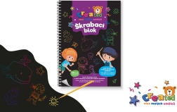 Kraabitavad värvilised märkmikud 14 × 20 cm, 10 lehte