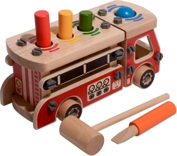 Puidust tuletõrje ehituskomplekt haamriga LUCY & LEO