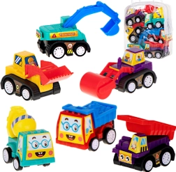 Ehitusautode komplekt veoga 6 tk