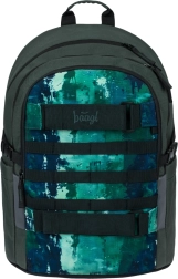 School Backpack Skate Forest