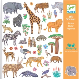 Aafrika loomade kleepsud DJECO