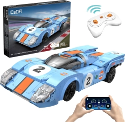 CaDA RC võidusõiduauto AZURE STORM ehitusklotsid 1:20, 266 detaili, Dual Mode
