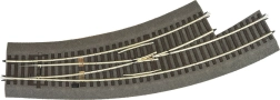 Roco Line Left Curved Turnout with Bedding