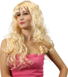 Blond parukas lainete ja tukága karnevaliks ja pidudeks
