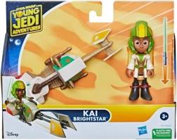 Star Wars Young Jedi Adventures – speeder ja Kai Brightstari figuur