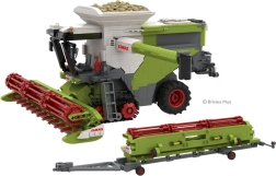 Ehitusklotside komplekt Brixies Plus Claas Lexion 8900 Terra Trac haagisega