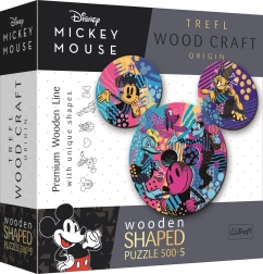 Kahepoolsed puidust pusled TREFL Wood Craft Origin Mickey Mouse 505 tükki