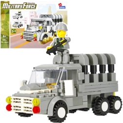 Armee veoauto ehituskomplekt minifiguuriga