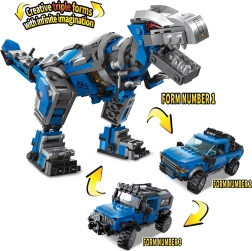 Qman Piiramatud ideed 3v1 mehaaniline tehnoloogia – robotdinosaurus ja maastikuautod