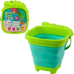 Kokkupandav silikoonämber krokodill – roheline rannas