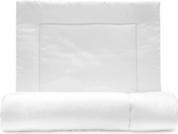 Luksuslik mikrokiudtäidise komplekt – padi ja tekk 100 × 135 cm, valge