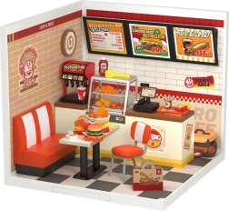 Miniature House Model Yummy Yummy Burger Restaurant