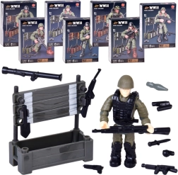 WWII Soldier Building Kit – 28-piece Assembly Figure