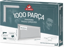 Valge pusleraam 96×34 cm