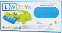 Sinine ehitusplaat Junior 16x32 nupuga