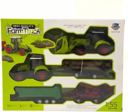 Mängukomplekt traktor haagise ja tarvikutega