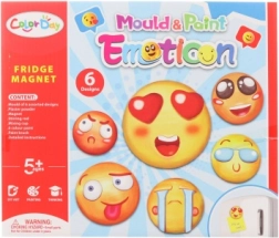 Production of Plaster Magnets Smiley Faces