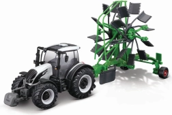 Metallist traktor käruga VALTRA N174 – pöörlevad rehad 10 cm