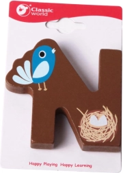 Wooden Letter N Classic World