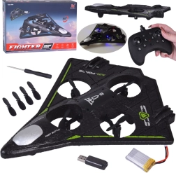RC droon propellerikaitsetega ja LED-efektidega, 360° trikk