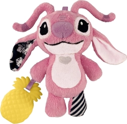 Tekstiilist mänguasi ANGEL filmist Lilo ja Stitch kõristi ja kinnitusrõngaga