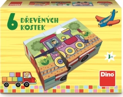 Dino pildikuubikud Sõidukid, 6 kuubikut