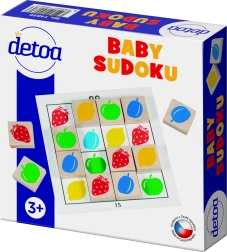 Laste sudoku puidust tükkidega